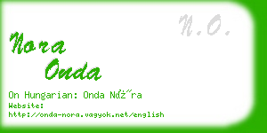 nora onda business card